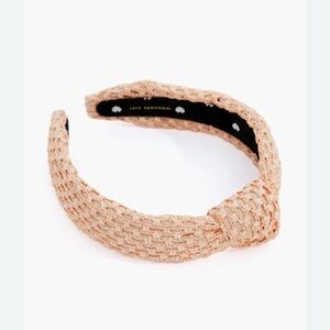 Lele Sadoughi Natural Raffia Slim Knotted Headband
